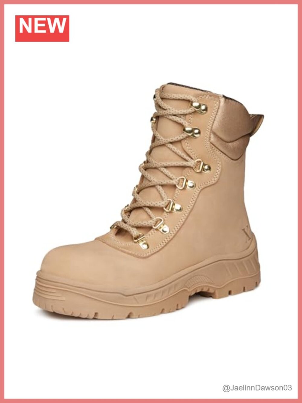 Women's Waterproof Leather Alloy Toe Work Boots
